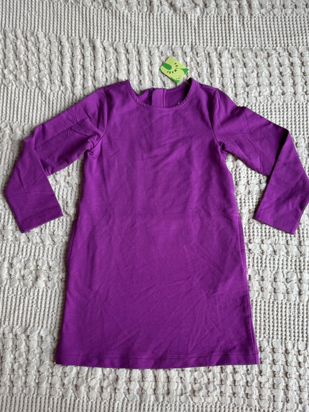 Primary Purple Long-Sleeve Cozy Dress size 4-5 NWT